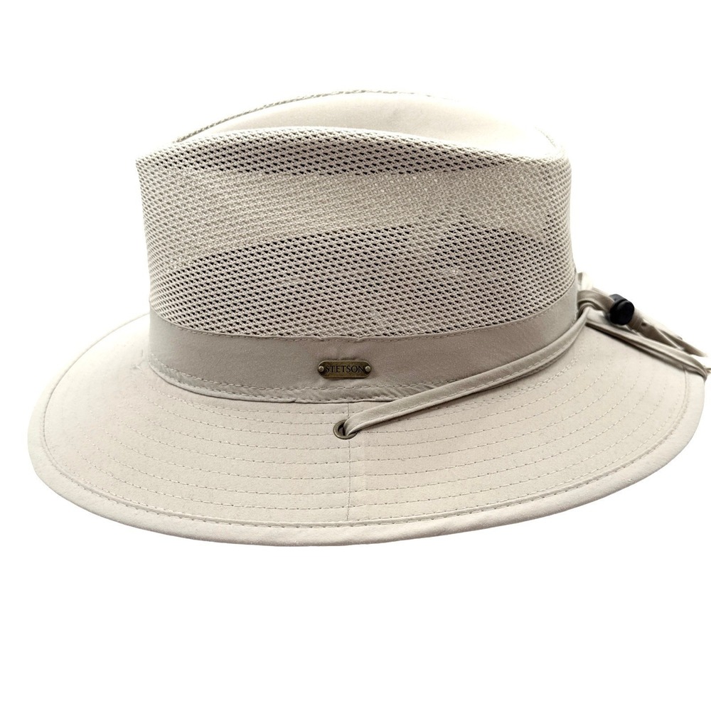 Stetson Berghund No Fly Zone Mesh Hat Beige Safari XL UPF 50 Insect Repellent